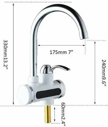 Instant Electric Heating Hot and Cold Water Geyser Tap Water with Digital Display